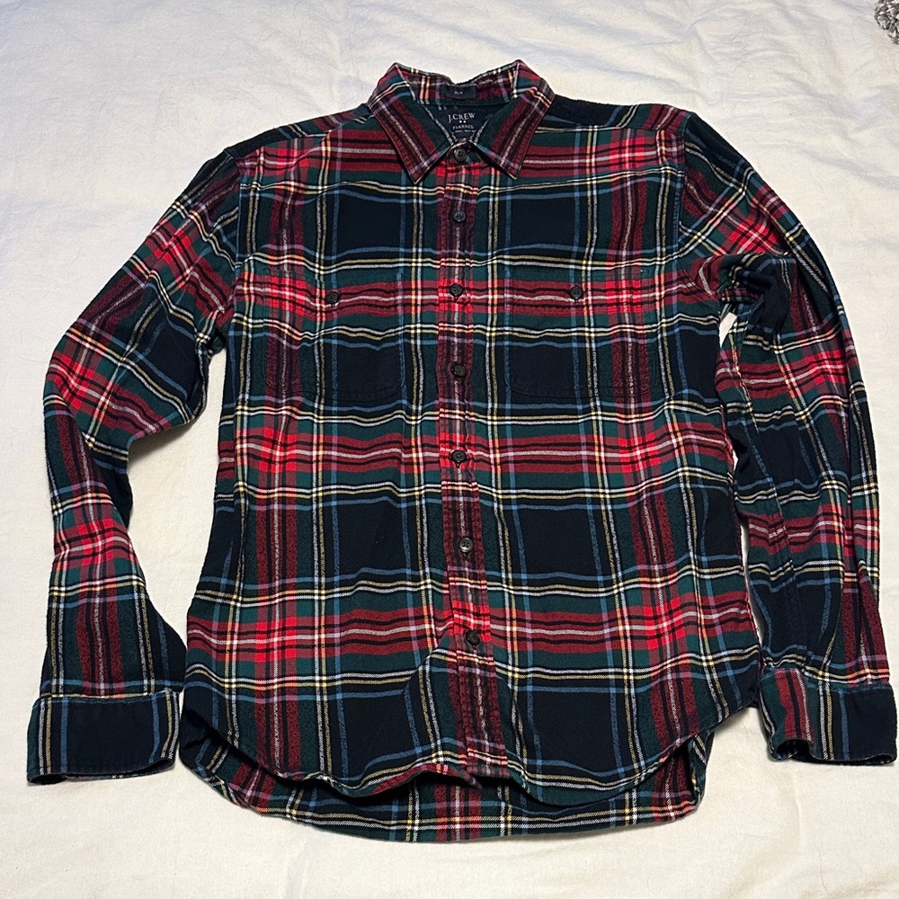 J. Crew Slim Plaid Flannel Button-Down Shirt